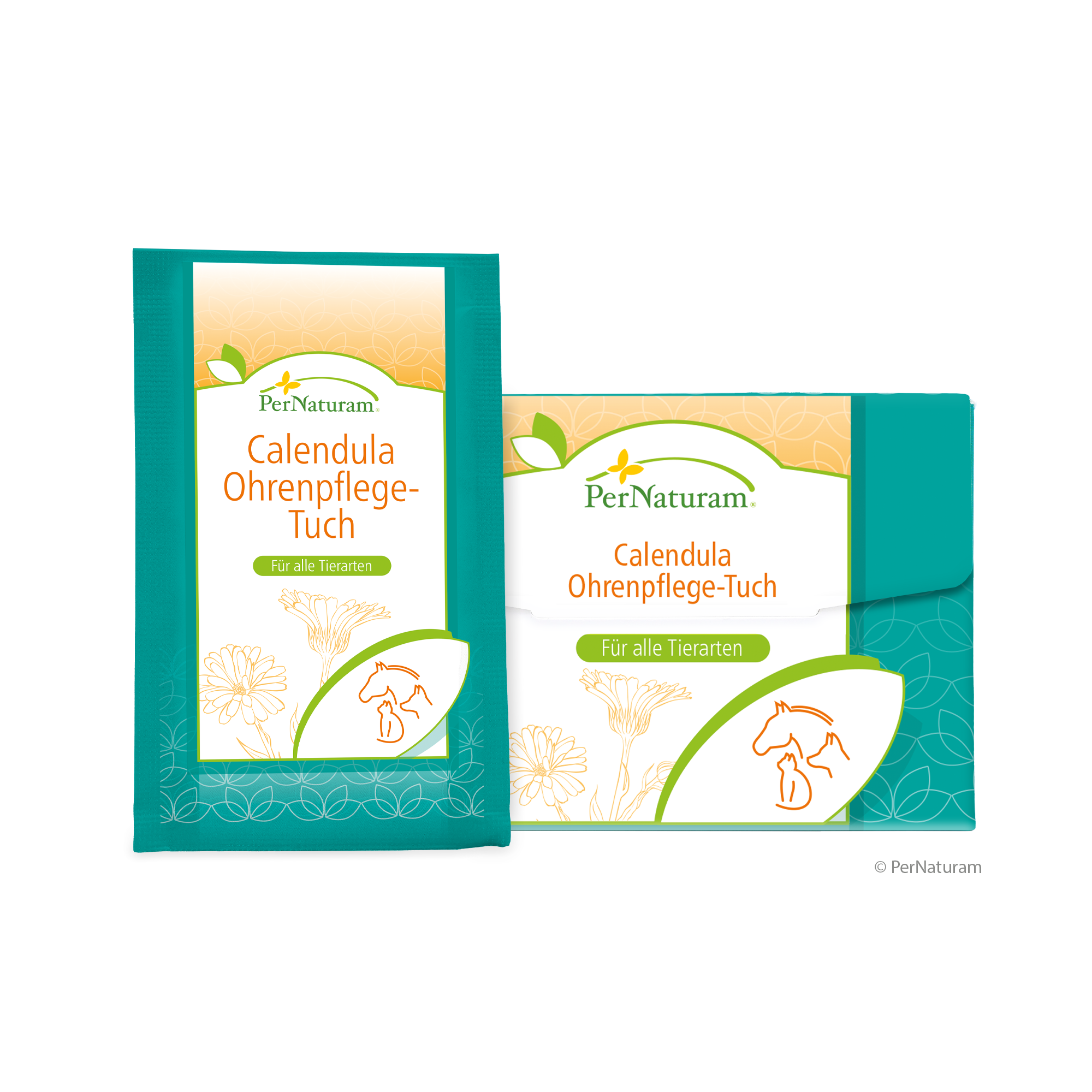 Calendula Ohrenpflege-Tücher (16 Stück)