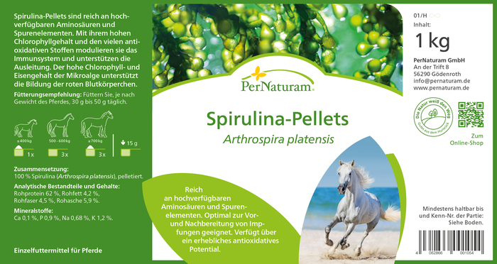 Spirulina-Pellets