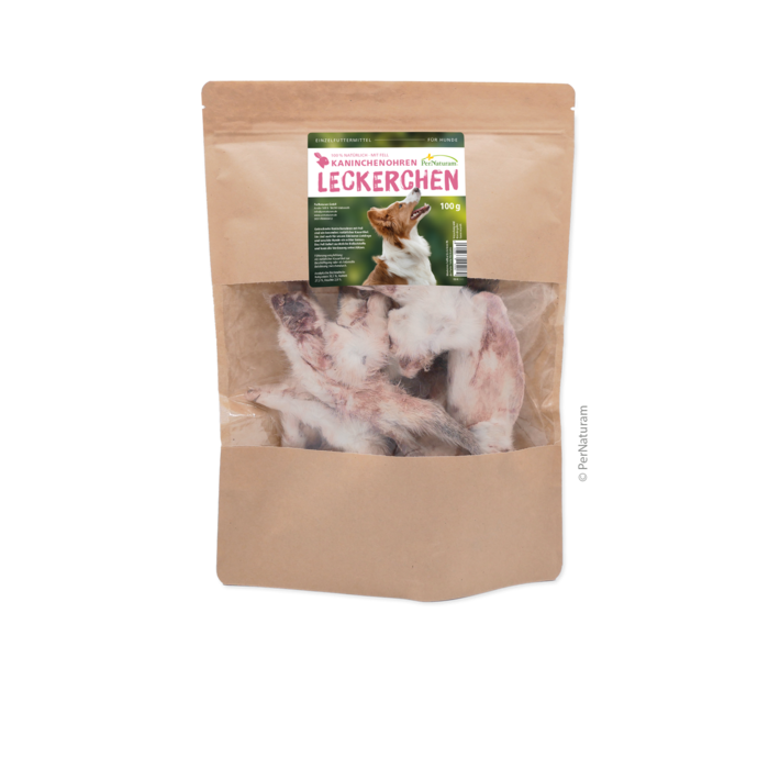 Kaninchenohren mit Fell 100 g