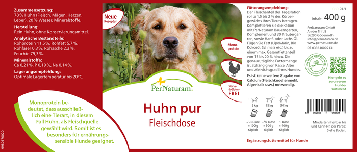 Fleischdose - Huhn pur