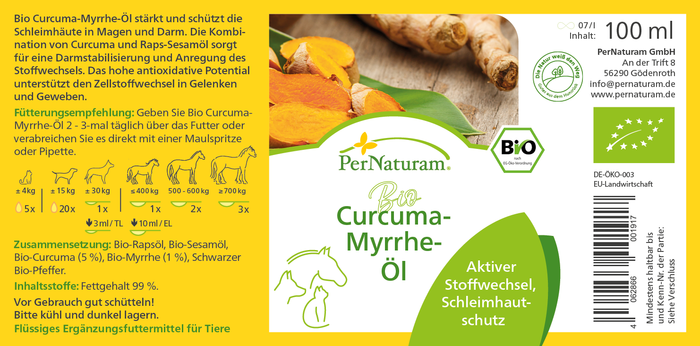 Organic Curcuma Myrrh Oil