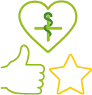 Icon "Empfohlen"