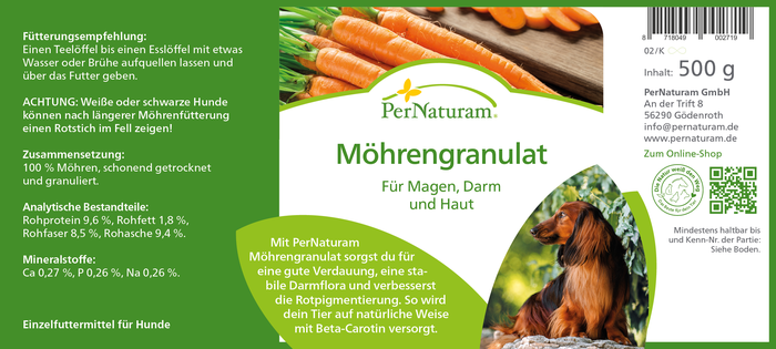 Möhrengranulat