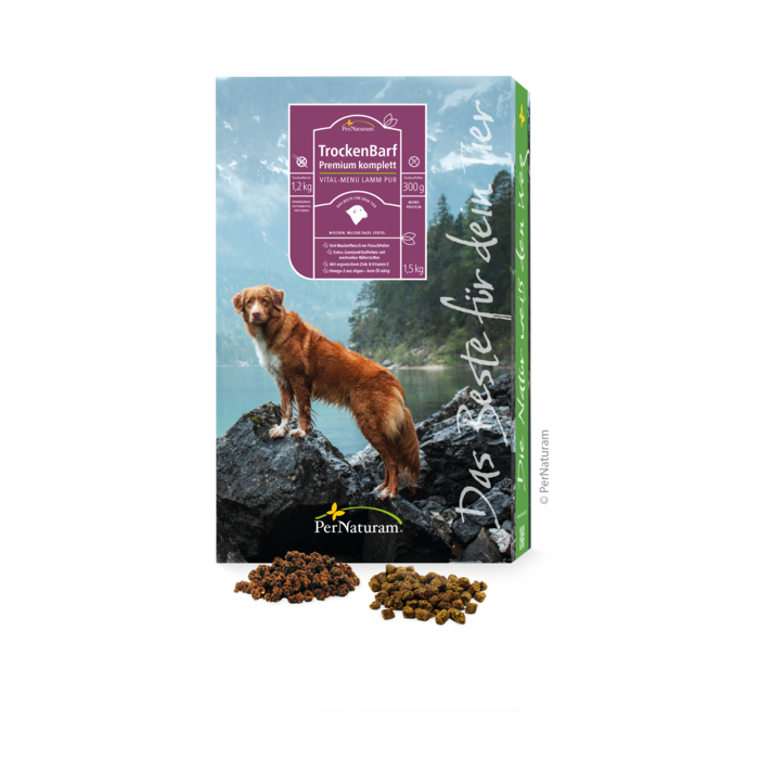 TrockenBarf Premium Komplett Vital-Menü Lamm pur 1,5 kg